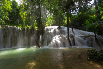 Mae Kae waterfall is the waterfall that locate in national park area of Ngao, Lampang province, Thailand