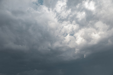 Dramatic clouds on the sky