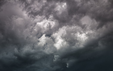 Dramatic clouds on the sky