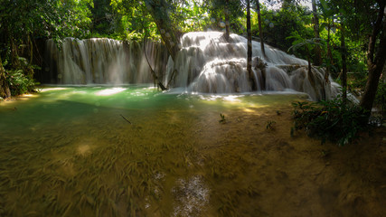 Mae Kae waterfall is the waterfall that locate in national park area of Ngao, Lampang province, Thailand