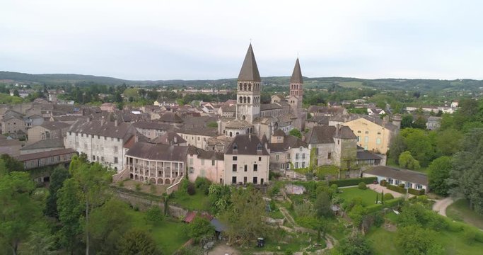 Tournus abbey close-up, Burgundy, France