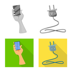 Vector illustration of innovation and technology icon. Collection of innovation and nature stock symbol for web.