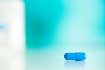 Medical potency pills for sexual health in capsules.