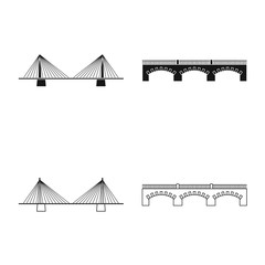 Vector design of connection and design symbol. Collection of connection and side stock symbol for web.