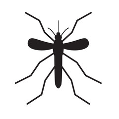 black mosquito icon- vector illustration