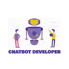 Advertising poster inscription chatbot developer. 