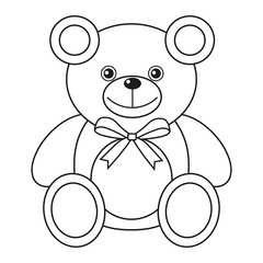 teddy bear on a white background