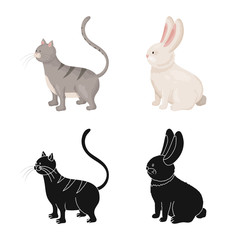 Vector illustration of breeding and kitchen logo. Set of breeding and organic vector icon for stock.