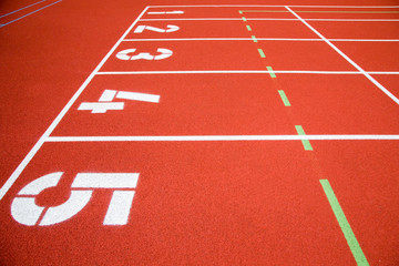 Running track texture with lane numbers