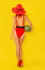 girl with watermelon