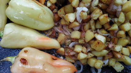 fried street potatoes