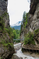 Waterfall in Mountains