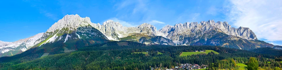Fototapeten Schönes Bergpanorama vom &quot Wilden Kaiser&quot  in Tirol, Österreich. © Composer