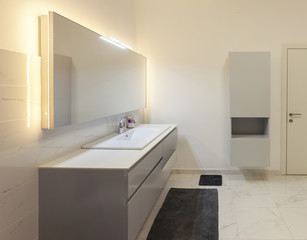 Fototapeta na wymiar modern minimal bathroom