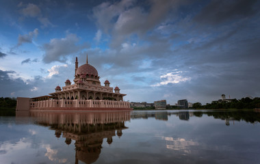 Fototapeta premium Blur hour from Putrajaya, Malaysia