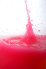 strawberry juice splash