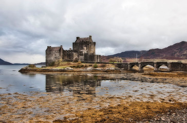 Eilean Donan Castle at Loch Alsh, Scotland, United Kingdom, Europe