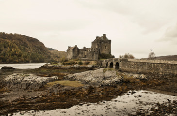 Eilean Donan Castle at Loch Alsh, Scotland, United Kingdom, Europe