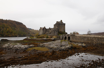 Fototapeta premium Eilean Donan Castle at Loch Alsh, Scotland, United Kingdom, Europe