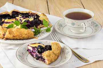 Blueberry cheesecake galette.