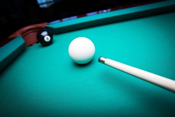 Pool game.
