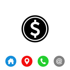 money symbols icon vector Design