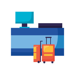 Isolated airport attention vector design