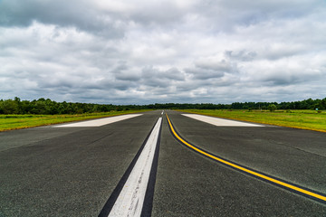 Runway and Clouds