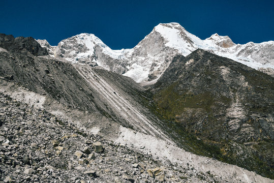 Laguna Paron in Huscaran National Park in the Cordillera Blanca in Peru