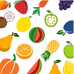 fruit background seamless vector pattern. Texture for wallpapers, pattern fills, web page backgrounds