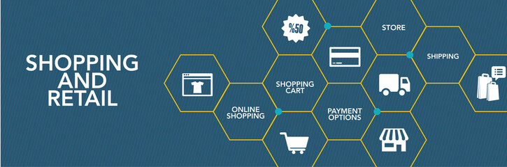 Shopping And Retail Icon Concept