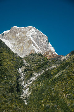 Laguna Paron in Huscaran National Park in the Cordillera Blanca in Peru
