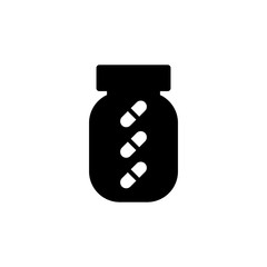 Capsule bottle icon design trendy