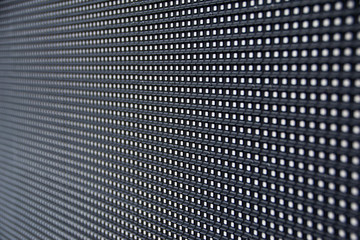 RGB LED Pixel Pitch - Red Green Blue - Color Mixing LEDS. Perspective view SMD Technology. Display...