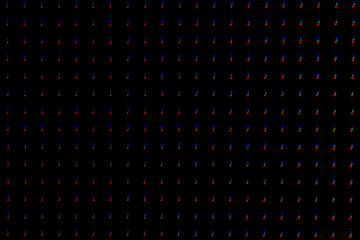 RGB LED Pixel Pitch - Red Green Blue - Color Mixing LEDS. Perspective view SMD Technology. Display Colors Panel