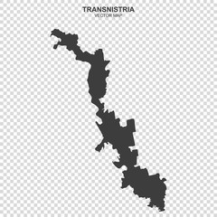 vector map of Transnistria on transparent background