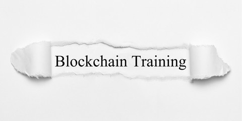 Fototapeta premium Blockchain Training 