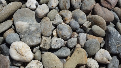 Rocas y piedras de playa, fondo con textura