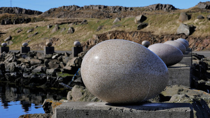 Paysage en bord de l'océan atlantique en Islande