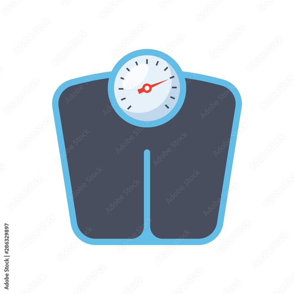 Wall mural Bathroom scale icon