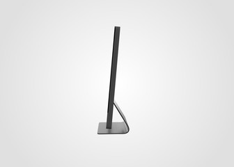 Computer Desktop Freestanding Modern on White background 3D Render