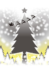 #Background #wallpaper #Vector #Illustration #design #clip_art #art #free #free_size ベクターイラスト背景素材壁紙,クリスマスツリーのイメージ,冬のイベント,無料,樅の木,森,林,12月