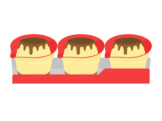 プリンのイラスト