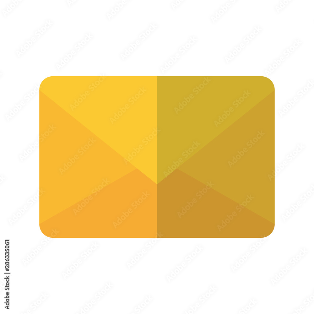 Poster envelope message vector design