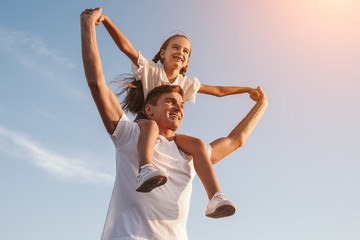 Father and daughter spending time together