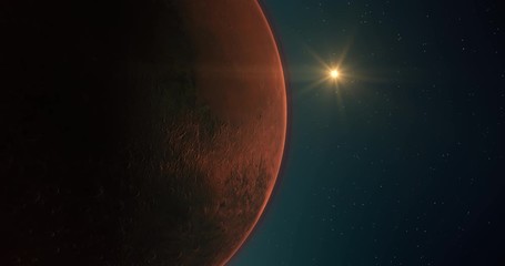 Hypothetical process of planetary engineering by which the surface and climate of Mars would be changed to make large areas of the environment hospitable to humans. High quality 4K CG animation.