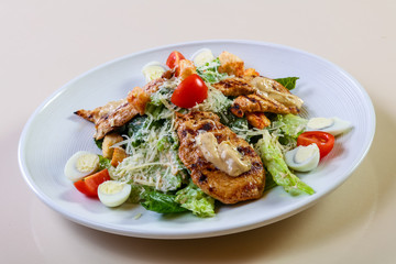 Caesar salad with chicken