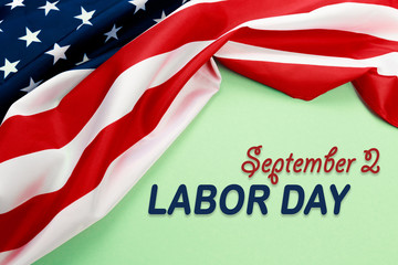 Fototapeta na wymiar Happy Labor day banner, american patriotic background - Image