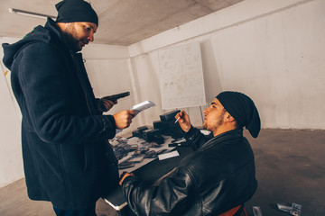 Mad criminals arguing