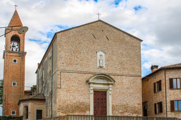 Montemaggiore Al Metauro, Pesaro Urbino, Italy, August 04/2019. The village is a fraction of the...